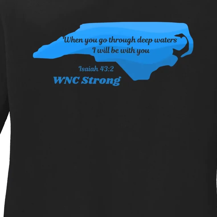 North Carolina Wnc Strong Appalachian Strong Ladies Long Sleeve Shirt