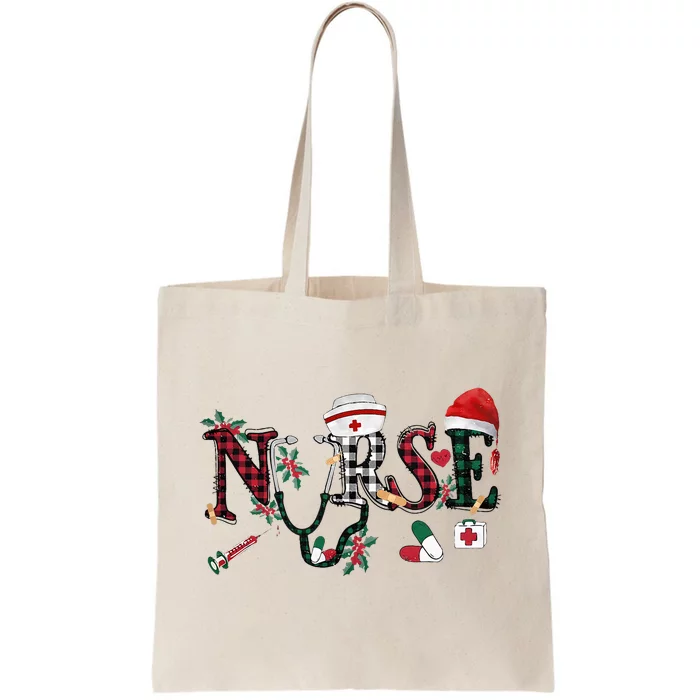 Nurse Christmas Wo Nurse Life Cute Xmas Nursing Gifts Tote Bag