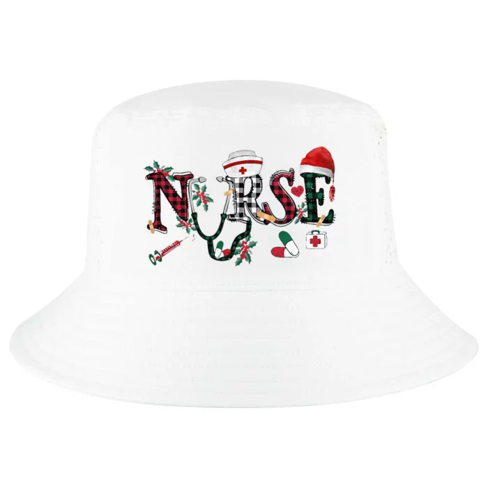 Nurse Christmas Wo Nurse Life Cute Xmas Nursing Gifts Cool Comfort Performance Bucket Hat