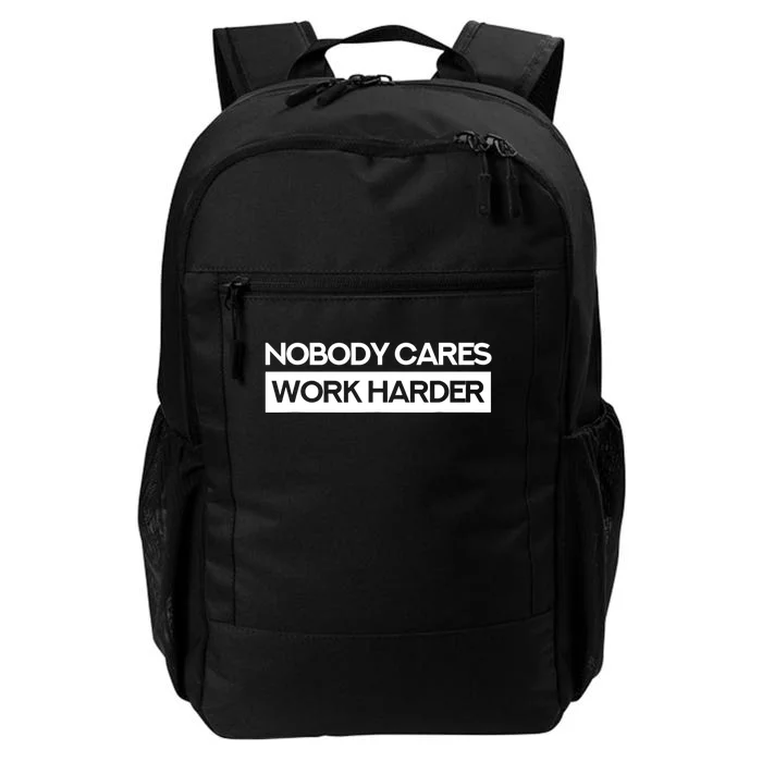 Nobody Cares Work Harder Fitness Workout Gym TShirt Daily Commute Backpack