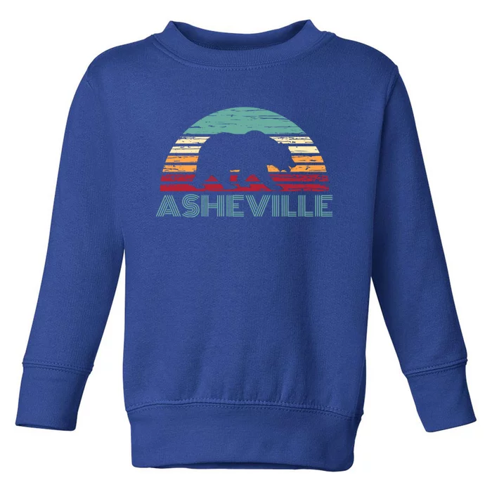 North Carolina Wildlife Retro Asheville Nc Avl Bear Gift Toddler Sweatshirt