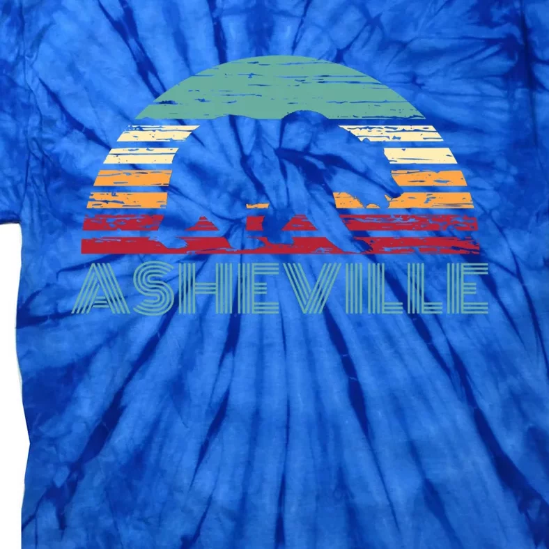 North Carolina Wildlife Retro Asheville Nc Avl Bear Gift Tie-Dye T-Shirt