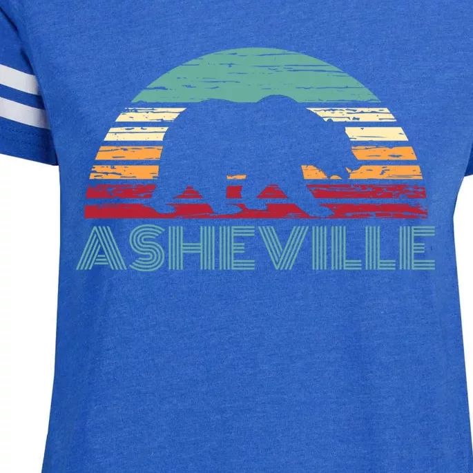 North Carolina Wildlife Retro Asheville Nc Avl Bear Gift Enza Ladies Jersey Football T-Shirt