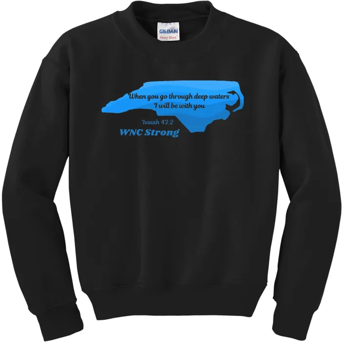 North Carolina Wnc Strong Appalachian Strong Kids Sweatshirt