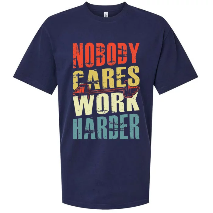 Nobody Cares Work Harder Sueded Cloud Jersey T-Shirt