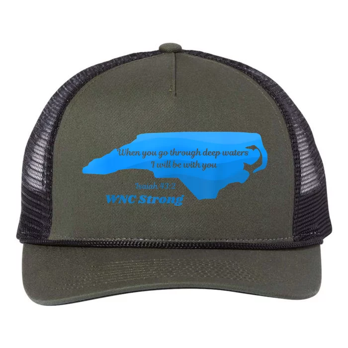 North Carolina Wnc Strong Appalachian Strong Retro Rope Trucker Hat Cap