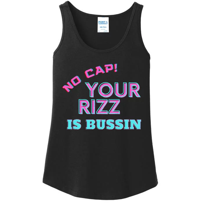 No Cap Your Rizz Is Bussin Meme Apparel Ladies Essential Tank