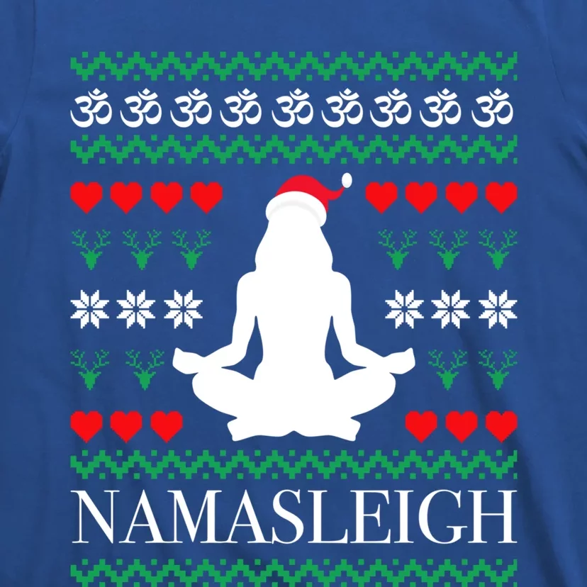 Namasleigh Christmas Yoga Om Namaste Yogi Festive Meaningful Gift T-Shirt