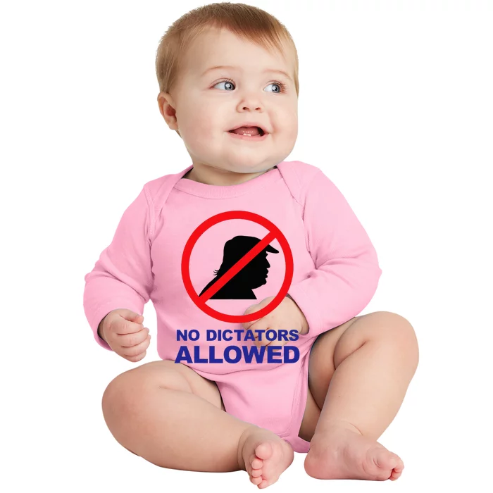 No Dictators Allowed Baby Long Sleeve Bodysuit