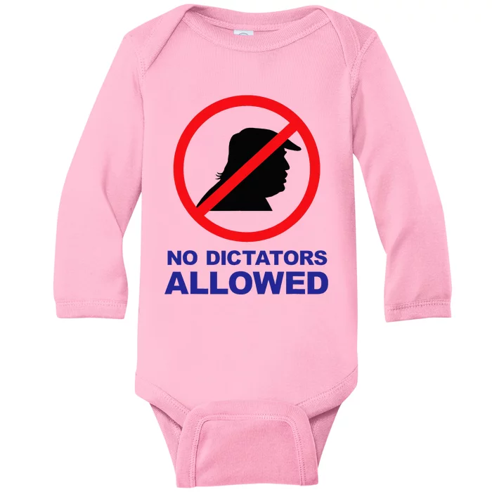 No Dictators Allowed Baby Long Sleeve Bodysuit