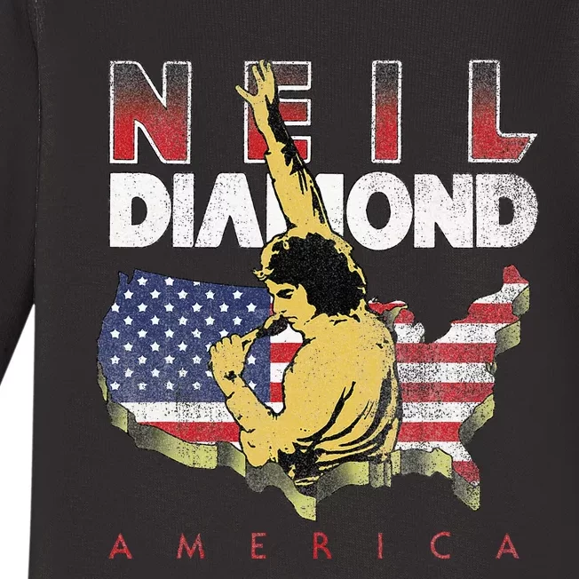 Neil Diamond America Baby Long Sleeve Bodysuit