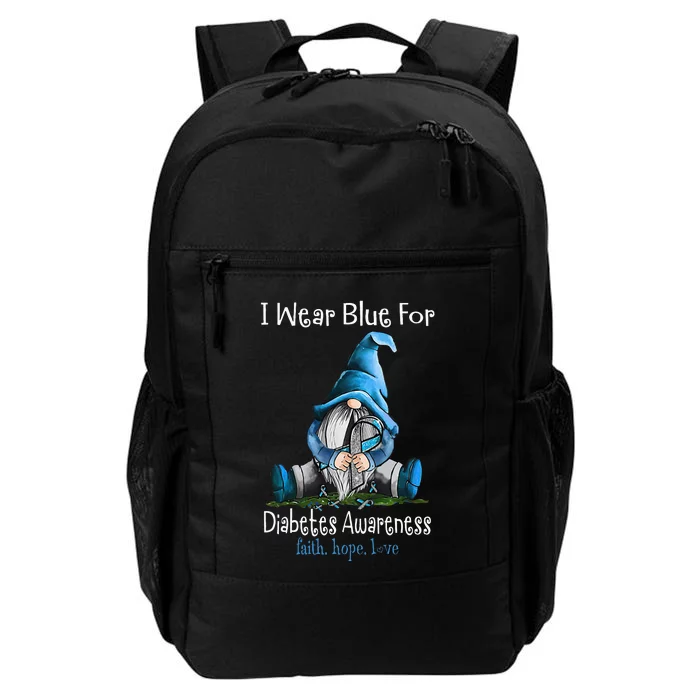 November Diabetes Awareness Month Funny Gnomes Wear Blue Daily Commute Backpack