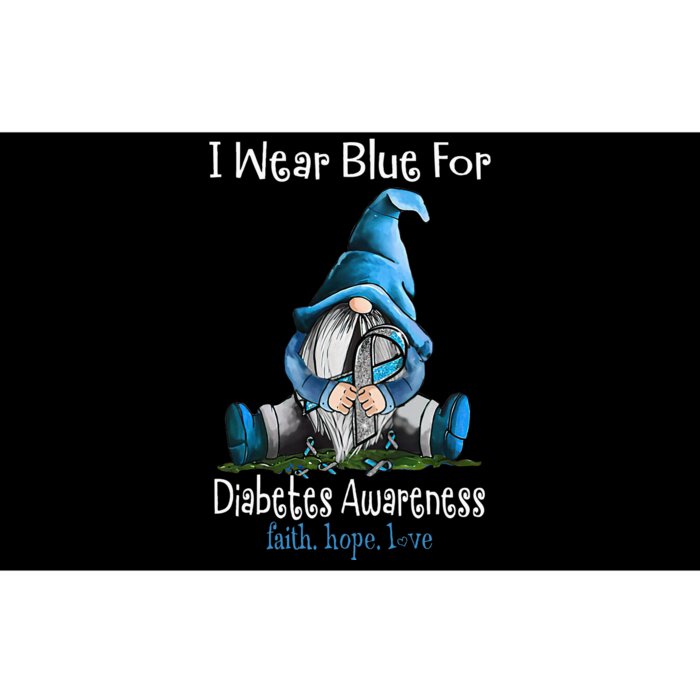 November Diabetes Awareness Month Funny Gnomes Wear Blue Bumper Sticker