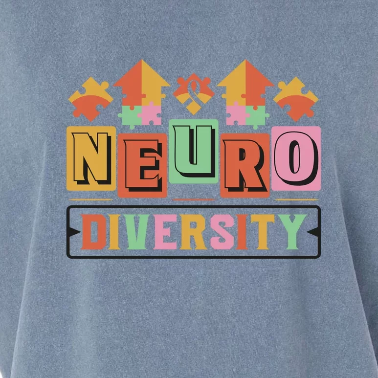 Neuro Diversity Autism Awareness Month Gift Garment-Dyed Women's Muscle Tee