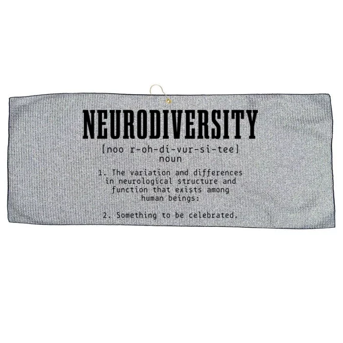 Neurodiversity Definition Autism Awareness Month Meaningful Gift Large Microfiber Waffle Golf Towel