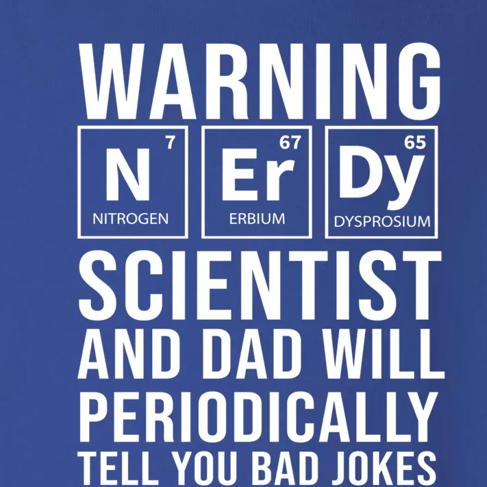 Nerdy Dad And Scientist Will Periodically Tell Bad Jokes Great Gift Toddler Long Sleeve Shirt