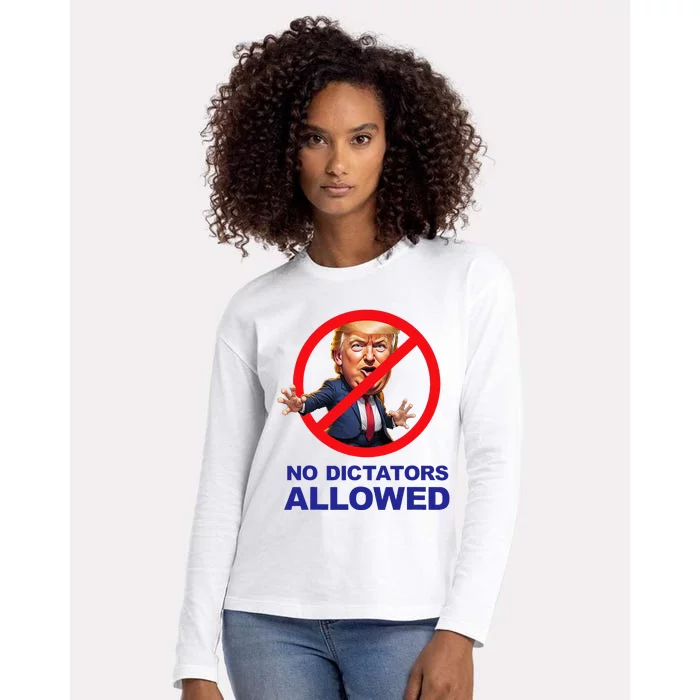 No Dictators Allowed Womens Cotton Relaxed Long Sleeve T-Shirt