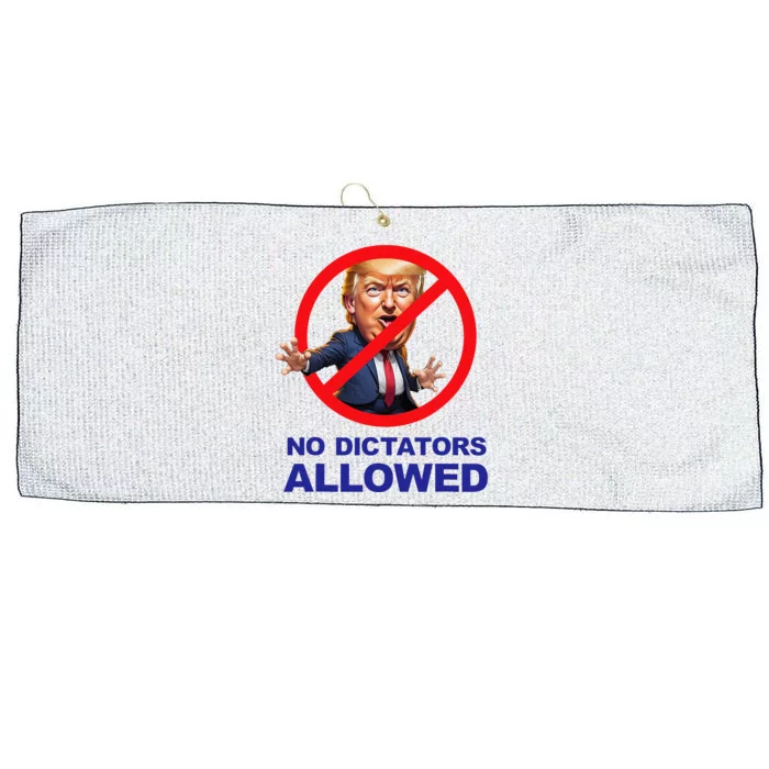 No Dictators Allowed Large Microfiber Waffle Golf Towel