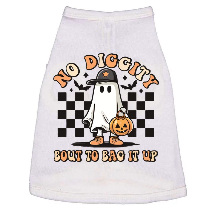 No Diggity Bout To Bag It Up Funny Halloween Doggie Tank