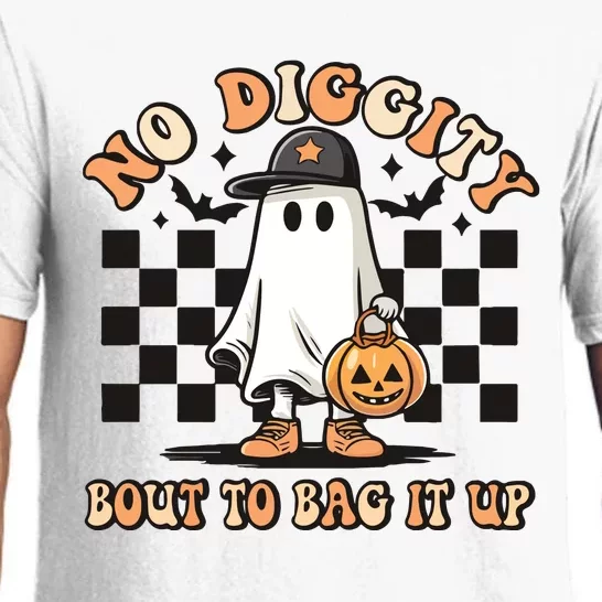 No Diggity Bout To Bag It Up Funny Halloween Pajama Set