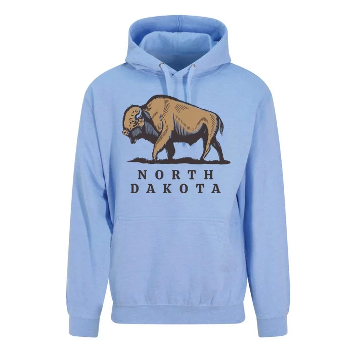 North Dakota Buffalo Unisex Surf Hoodie