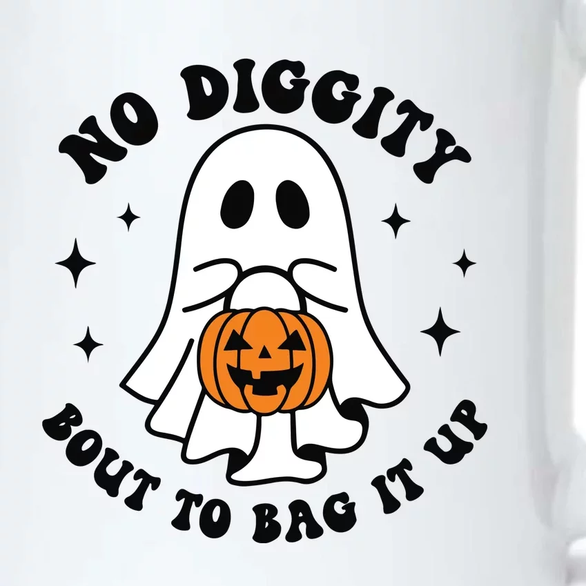 No Diggity Bout To Bag It Up Cute Retro Halloween Black Color Changing Mug