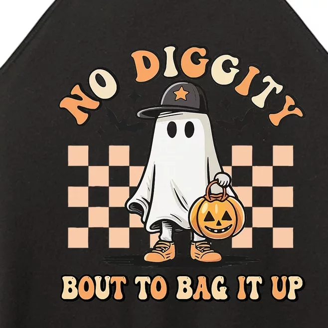 No Diggity Bout To Bag It Up Ghost Halloween Women’s Perfect Tri Rocker Tank