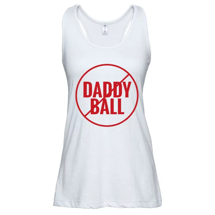 No Daddy Ball As Baseball Coach Ladies Essential Flowy Tank