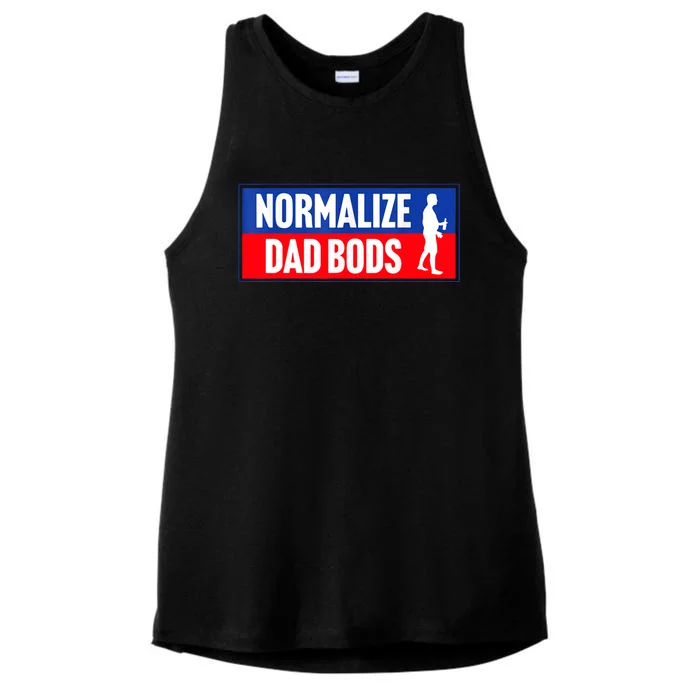 Normalize Dad Bods Ladies Tri-Blend Wicking Tank