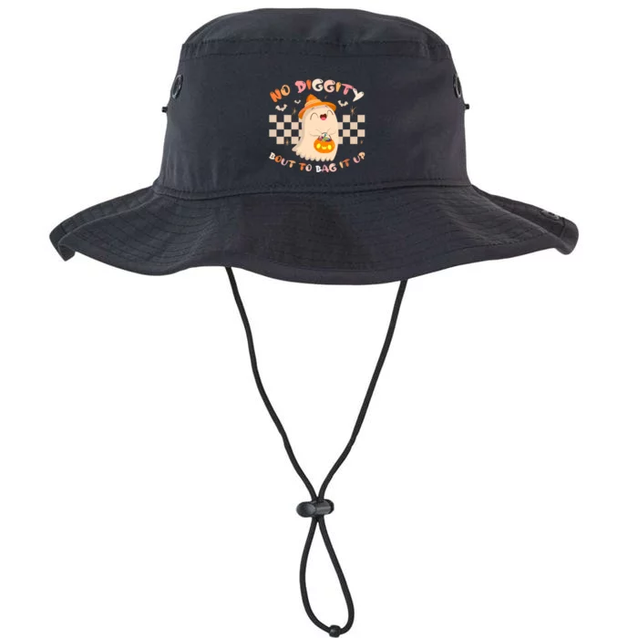 No Diggity Bout To Bag It Up Cute Ghost Halloween Legacy Cool Fit Booney Bucket Hat