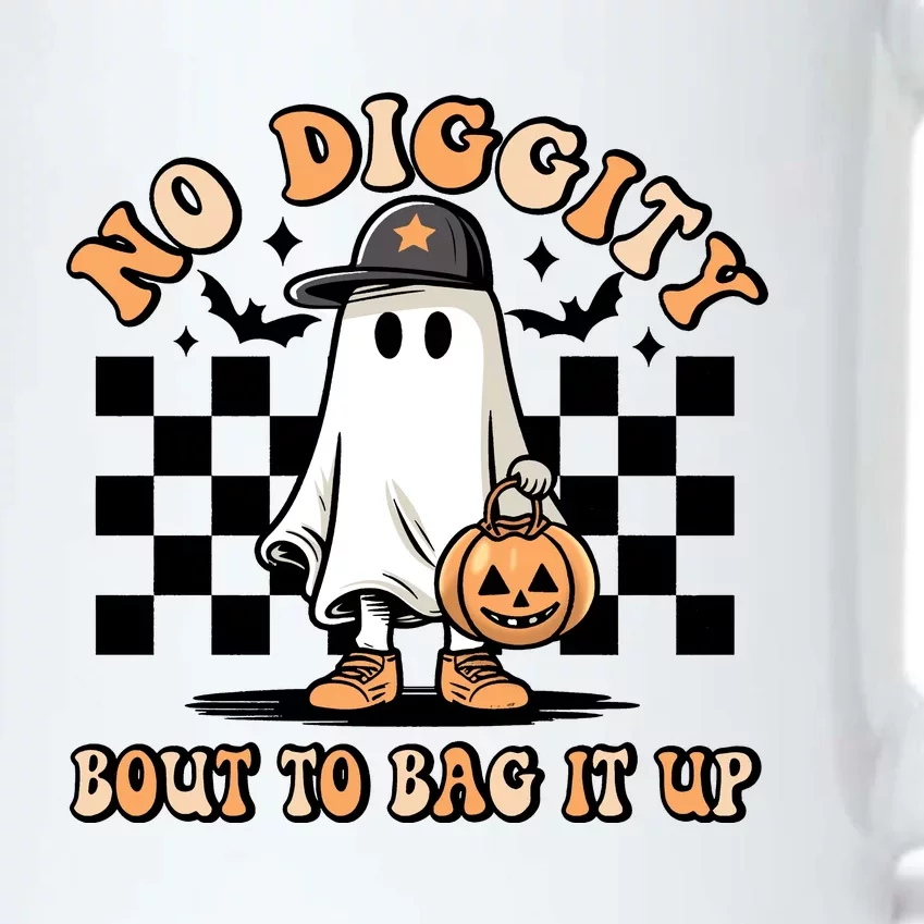 No Diggity Bout To Bag It Up Ghost Halloween Black Color Changing Mug