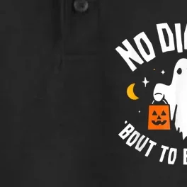 No Diggity Bout To Bag It Up Cute Ghost Halloween Candy Dry Zone Grid Performance Polo