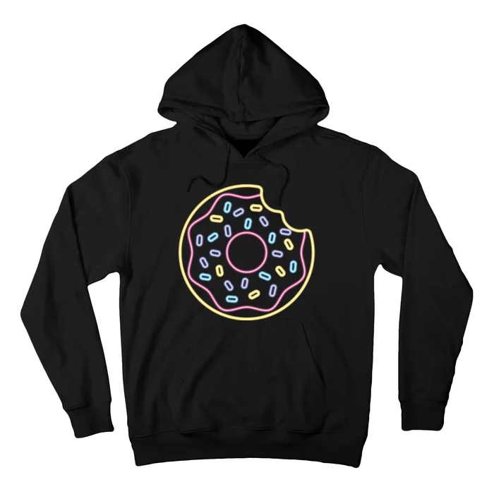 Neon Donut Bite Hoodie