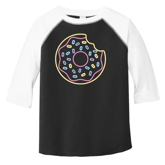 Neon Donut Bite Toddler Fine Jersey T-Shirt