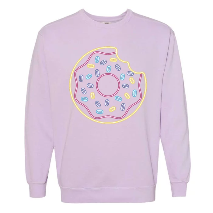 Neon Donut Bite Garment-Dyed Sweatshirt