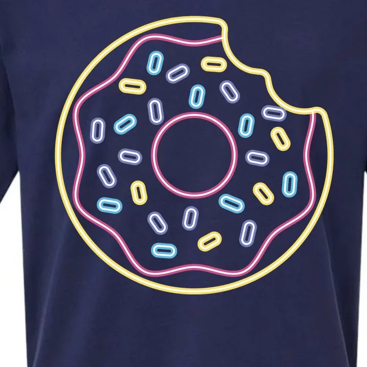 Neon Donut Bite Sueded Cloud Jersey T-Shirt