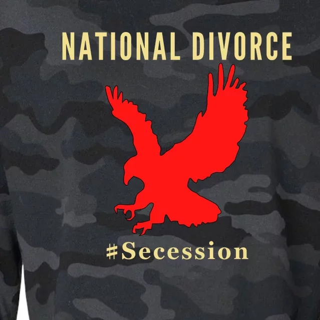 National Divorce Conservative Anti Biden Secession Cropped Pullover Crew