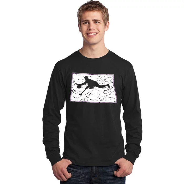 North Dakota Curling Gift Nd Curling Gift Tall Long Sleeve T-Shirt