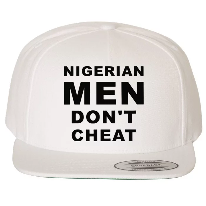 Nigerian Don’T Cheat Wool Snapback Cap