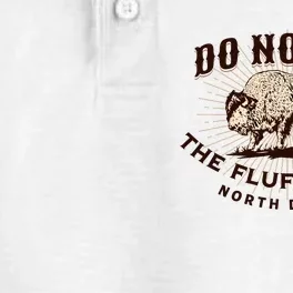 North Dakota Do Not Pet the Fluffy Cows Bison Funny Souvenir Dry Zone Grid Performance Polo