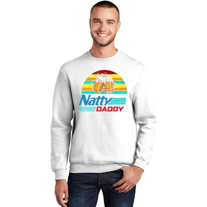 Natty Daddy Dad Bod Light Beer Lover Beer Day Retro Sweatshirt