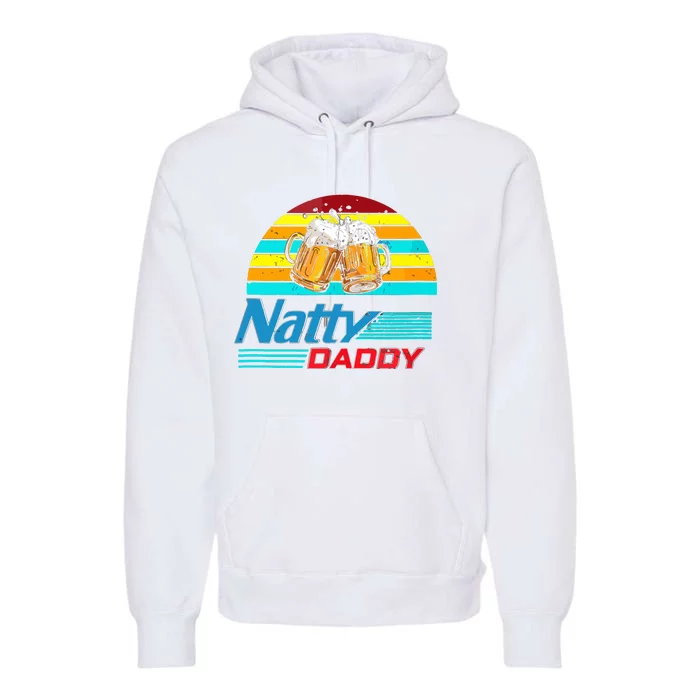 Natty Daddy Dad Bod Light Beer Lover Beer Day Retro Premium Hoodie