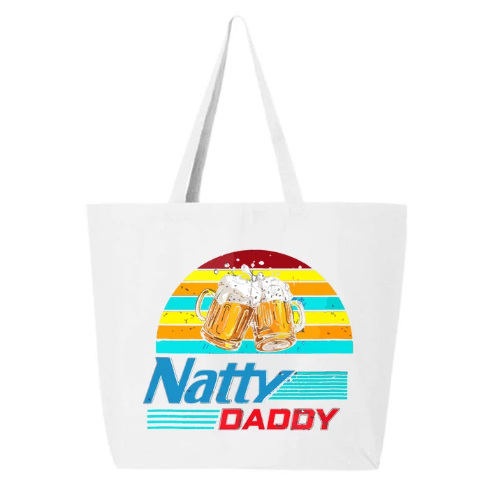 Natty Daddy Dad Bod Light Beer Lover Beer Day Retro 25L Jumbo Tote