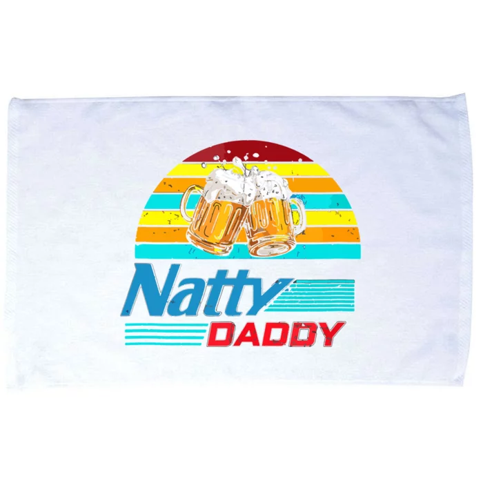 Natty Daddy Dad Bod Light Beer Lover Beer Day Retro Microfiber Hand Towel