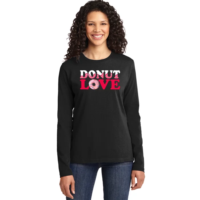 National Donut Day Celebration Ladies Long Sleeve Shirt