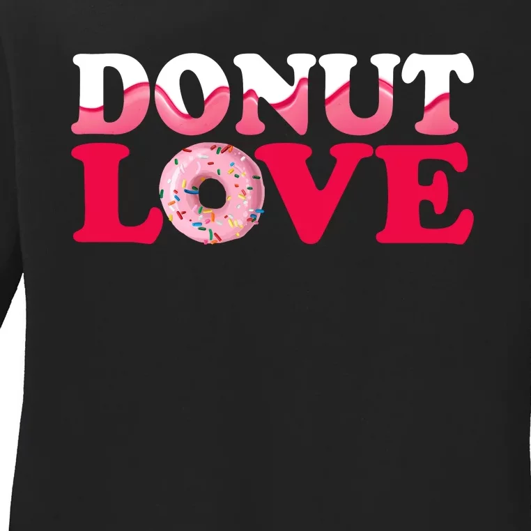 National Donut Day Celebration Ladies Long Sleeve Shirt