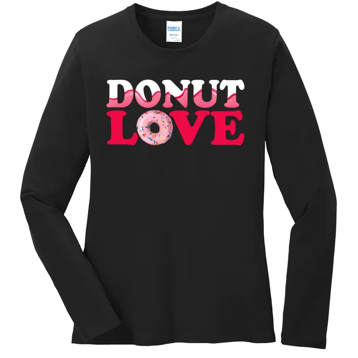 National Donut Day Celebration Ladies Long Sleeve Shirt