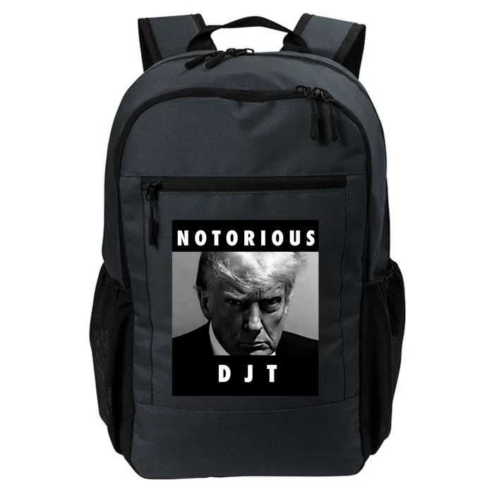 Notorious Djt Donald Trump Mug Shot Republican 2024 Maga Cute Gift Daily Commute Backpack