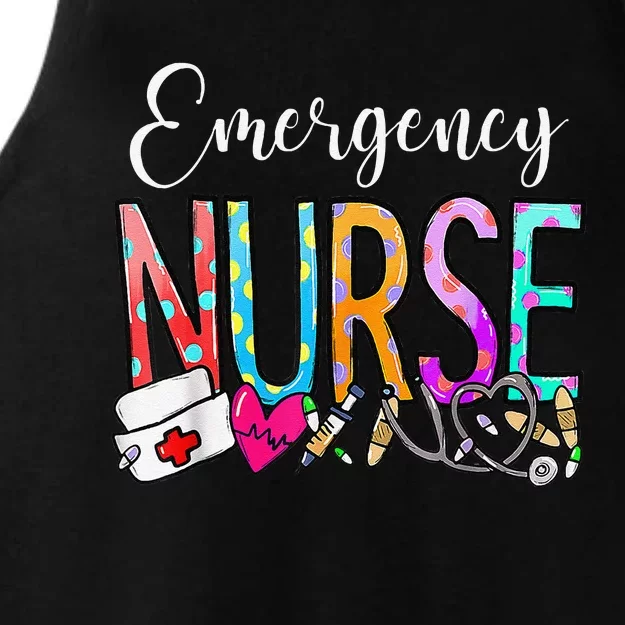 NurseS Day Emergency Nurse Appreciation Nurse Week 2024 Ladies Tri-Blend Wicking Tank