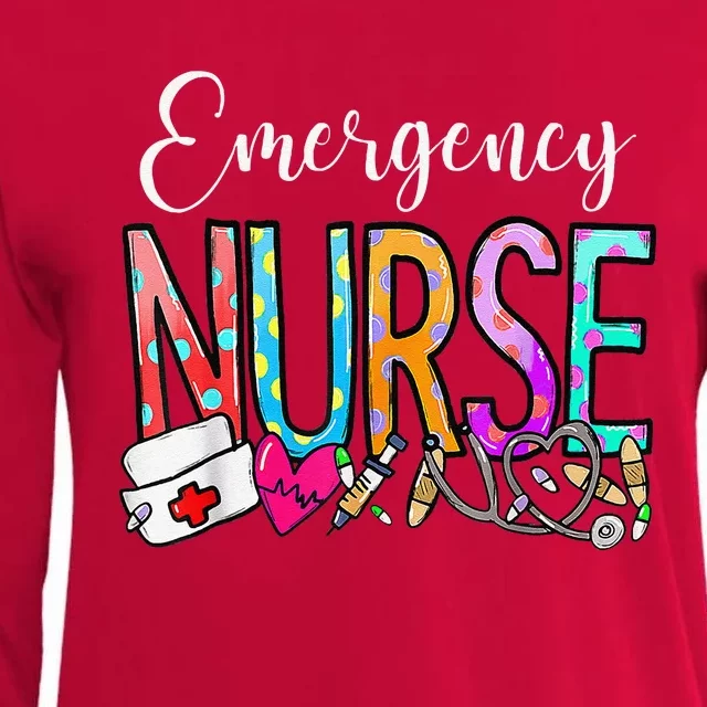 NurseS Day Emergency Nurse Appreciation Nurse Week 2024 Womens Cotton Relaxed Long Sleeve T-Shirt